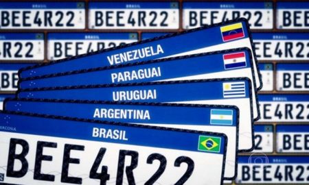 Placa Mercosul já está disponível em todo o Brasil
